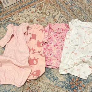 Cozy Pink and White Sleep Sacks for Kids